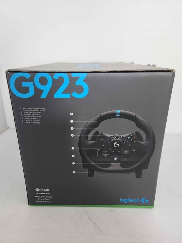 LOGITECH DRIVING WHEEL AND PEDAL G923 #GN386554 - Image 5