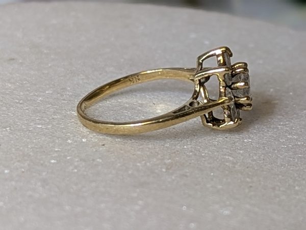 Ladies 9ct Gold Flower Pattern Ring - BP370602 - Image 5