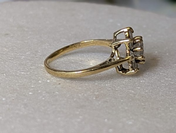 Ladies 9ct Gold Flower Pattern Ring - BP370602 - Image 12