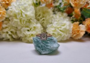 9ct Yellow Gold Halo Ring TW380734