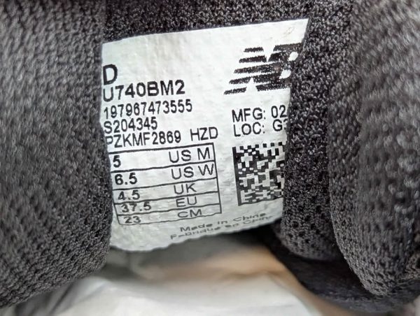 New Balance Unisex 740 Shoes (Size US5) - BP389053 - Image 7