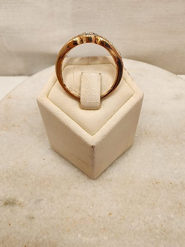 Ladies 9CT Rose Gold and Diamond Statement Ring- IP384752 - Image 14