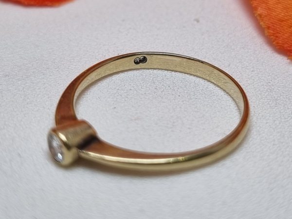 14ct Yellow Gold Solitaire Ring TW384820 - Image 7