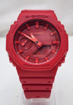 Casio G-SHOCK Men's Resin Analogue Digital Watch GA2100 Red - IP389884