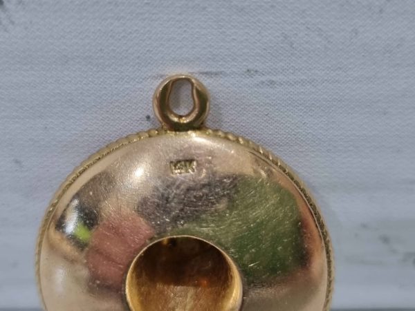 14CT YELLOW GOLD SOMBRERO HAT PENDANT TW384818-4 - Image 3