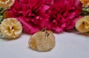9ct Yellow Gold Heartbeat Ring TW373760