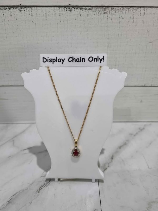9CT YELLOW GOLD RUBY AND DIAMOND PENDANT TW371054-1