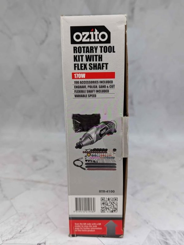 Sealed Ozito 170W Rotary Tool Kit With Flex Shaft (RTR-4100) - BP389919 - Image 2