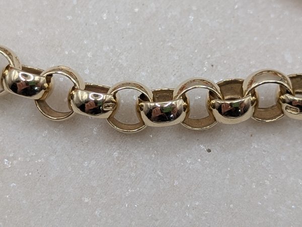 Ladies 9CT Yellow Gold Belcher Bracelet (19.9gms) - BP390111 - Image 7