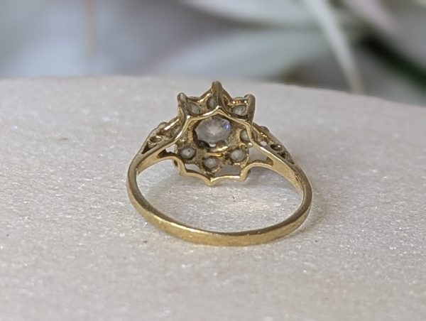 Ladies 9ct Gold Flower Pattern Ring - BP370602 - Image 6