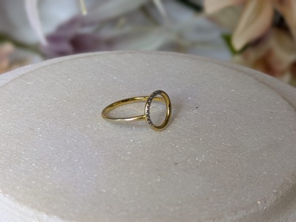 Ladies 9ct Gold Circle Ring - BP383269 - Image 6