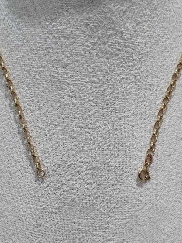 9CT YELLOW GOLD CABLE CHAIN NECKLACE WITH PENDANT TW386925 - Image 12