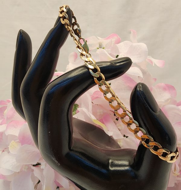 Unisex 9CT Yellow Gold Curb Bracelet - IP354417