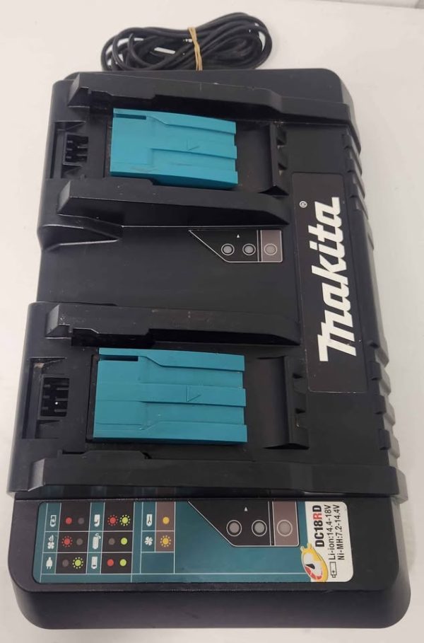 MAKITA DC18RD 18V LITHIUM-ION DUEL PORT CHARGER #GN364382-1 - Image 2
