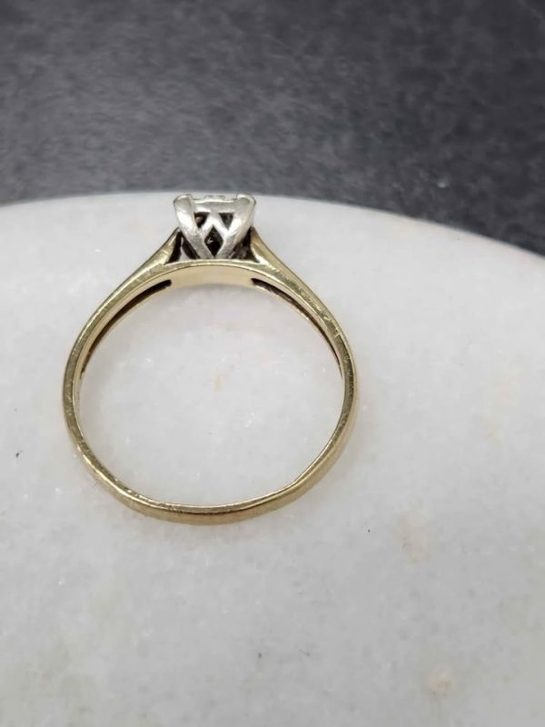 9CT YELLOW GOLD DIAMOND RING #GN387799 - Image 12