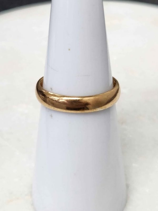 UNISEX 22CT YELLOW GOLD SMOOTH WEDDER RING #GN386377 - Image 8