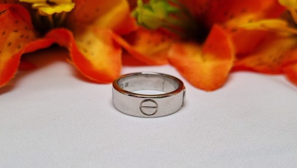 9ct White Gold Solitaire Band TW370881 - Image 2