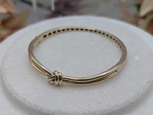Ladies 10CT Yellow Gold Tieknot Bangle (12gms) - BP382831