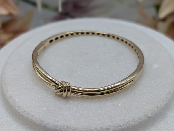 Ladies 10CT Yellow Gold Tieknot Bangle (12gms) - BP382831