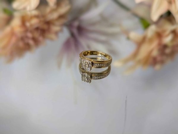 Ladies 9CT Yellow Gold and Diamond Ring (2.3gms) - BP355439 - Image 4