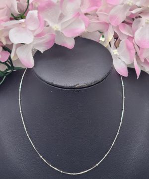 14CT White Gold Box Chain 20cm - IP333342
