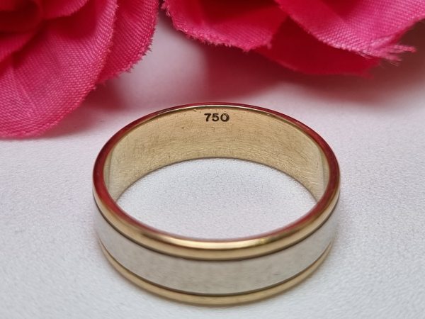 18ct Two-Tone Gold Band TW370068 - Image 3