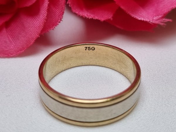 18ct Two-Tone Gold Band TW370068 - Image 6