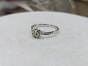 Ladies 9CT White Gold Diamond Ring (1.7gms) - BP365731
