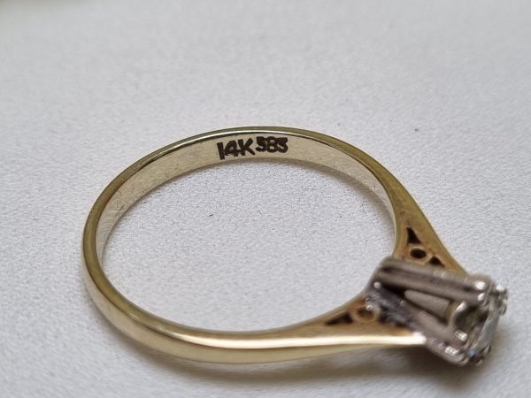 14ct Yellow Gold Solitaire Ring TW382669 - Image 3
