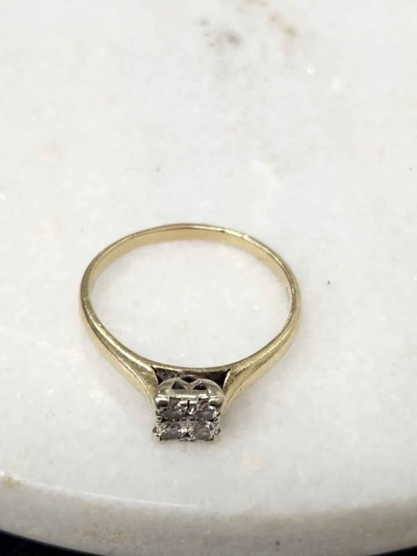 9CT YELLOW GOLD DIAMOND RING #GN387799 - Image 13
