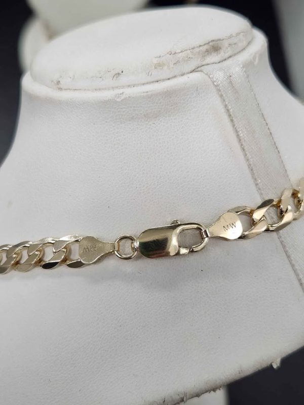 9CT YELLOW GOLD CURB LINK NECKLACE #GN380654 - Image 2