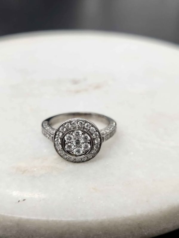 18CT WHITE GOLD DIAMON RING #GN355455 - Image 20