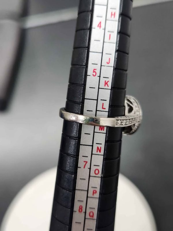 18CT WHITE GOLD DIAMON RING #GN355455 - Image 11