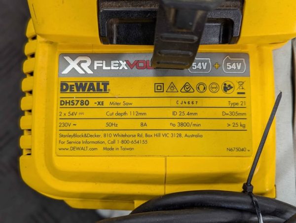 DeWalt 54V XR 305mm Compound Mitre Saw Skin-Only (DCS780) - BP364240 - Image 3