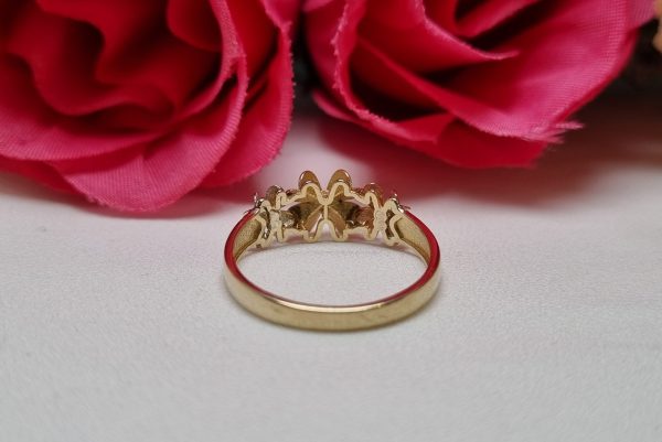 9ct Tri-Gold Clover Leaf Ring TW375614 - Image 10