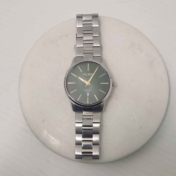 MENS GREEN ALBA WATCH SILVER #GN369876 - Image 10