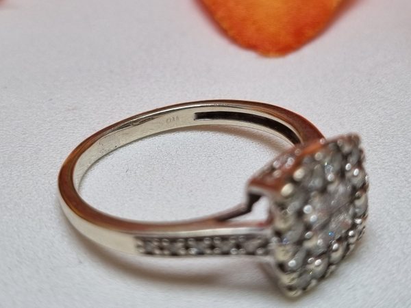 9ct White Gold Cluster Ring TW376651 - Image 7