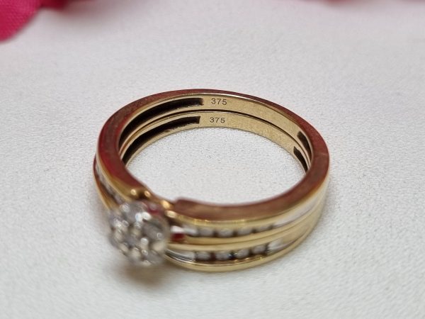9ct Yellow Gold Diamond Bridal Set TW377614 - Image 3