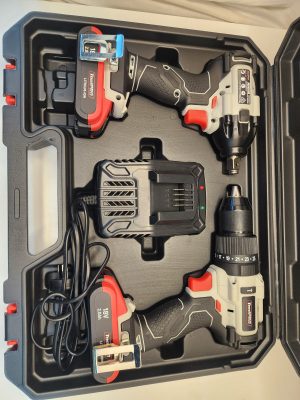 ToolPRO 18V Brushless Hammer Drill & Wrench Kit 2.0Ah - IP385282