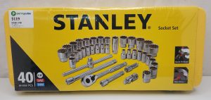 Stanley Socket Set 1/2" Drive Metric/SAE 40 Piece - IP385111