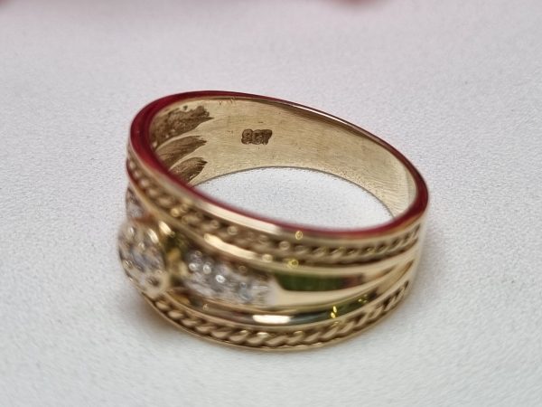 9ct Yellow Gold Diamond Dress Ring TW384472 - Image 10
