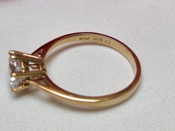 9ct Yellow Gold Solitaire Ring TW369925 - Image 7