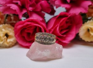 9ct Yellow Gold Diamond Cluster Ring TW386435