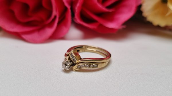 9ct Yellow Gold Bridal Set TW384480 - Image 3