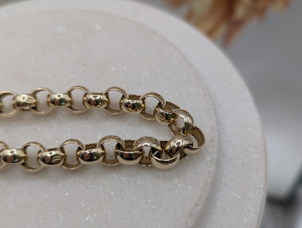 Ladies 9CT Yellow Gold Belcher Bracelet (19.9gms) - BP390111 - Image 2