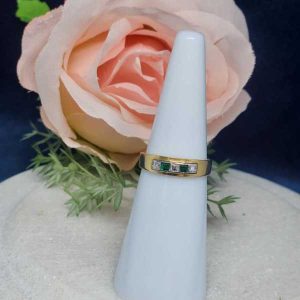 18CT YELLOW GOLD RING #GN322601