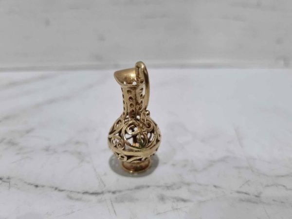 9CT YELLOW GOLD JUG PENDANT TW384818-5 - Image 10
