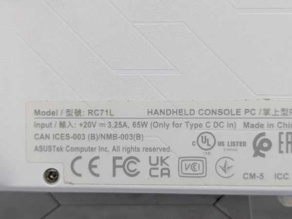 ROG Handheld Console PC (RC71L) - BP364003 - Image 7