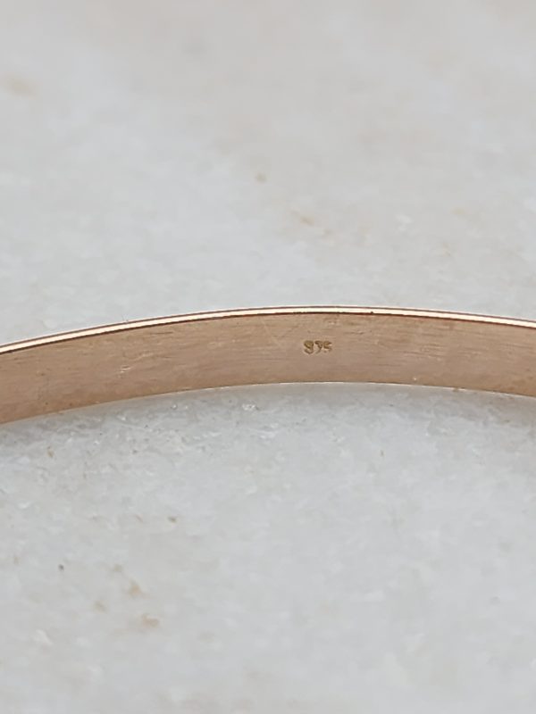 Ladies 9CT Rose Gold Bangle - IP344632 - Image 3
