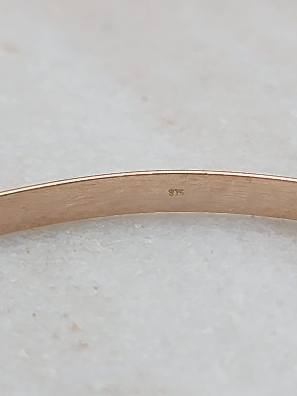 Ladies 9CT Rose Gold Bangle - IP344632 - Image 18